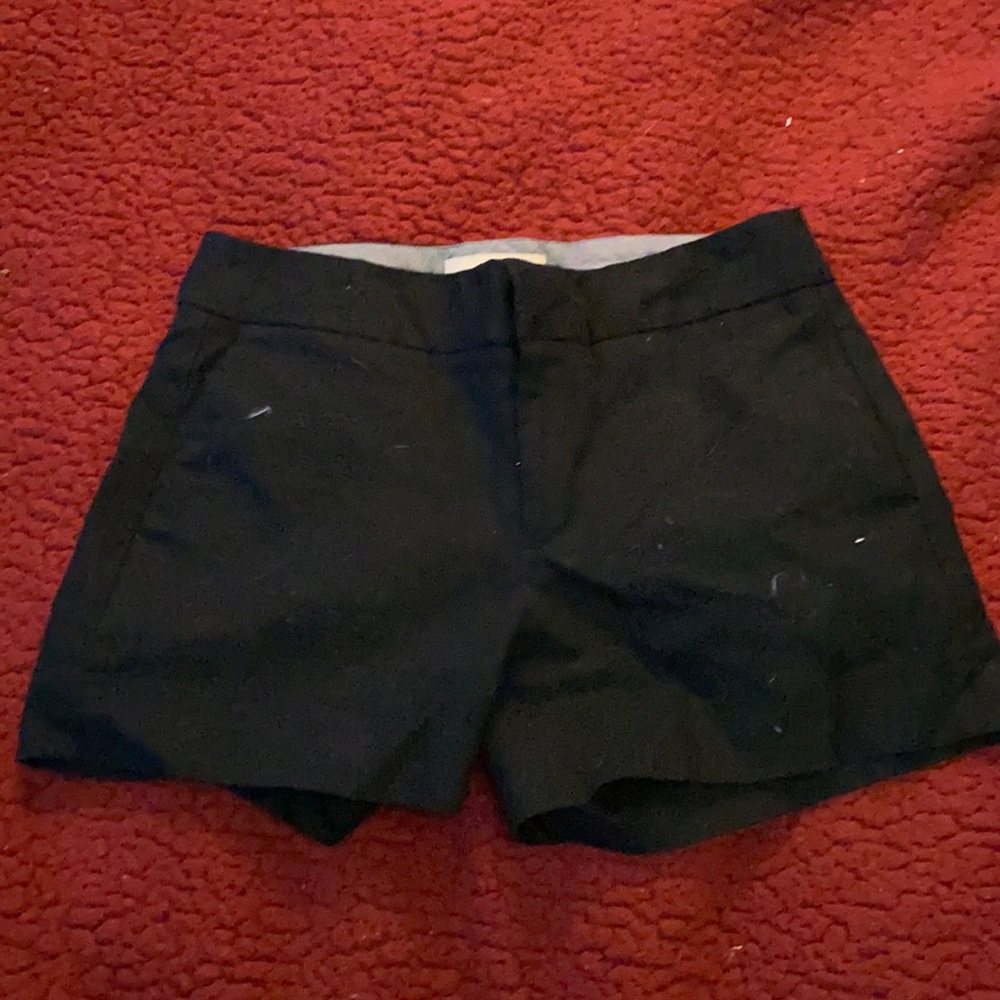 black shorts